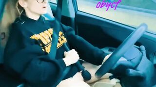 I got horny on the drive home so I pulled over to cum and got caught on security cam