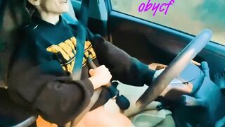 I got horny on the drive home so I pulled over to cum and got caught on security cam