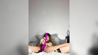 Me in my new wig cumming hard until my vibrator dies !