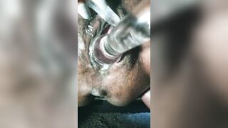 Glass G-Spot Dildo Until Dripping