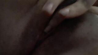 Playing with my horny pussy while baby daddy at work
