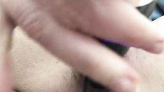 Stretching the pussy with wand to a throbbing ending! 