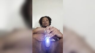 Trying out my new sucking vibrating toy
